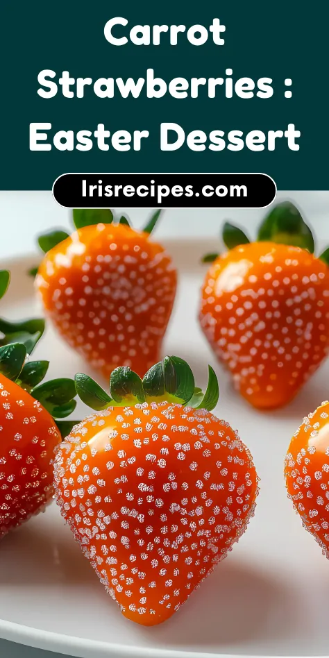Carrot Strawberries Adorable Easter Dessert Idea