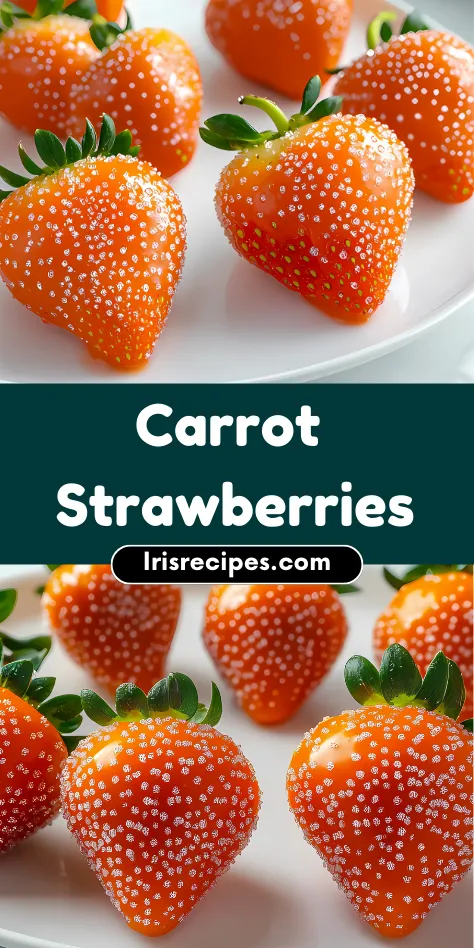 Carrot Strawberries Easy & Cute Easter Dessert