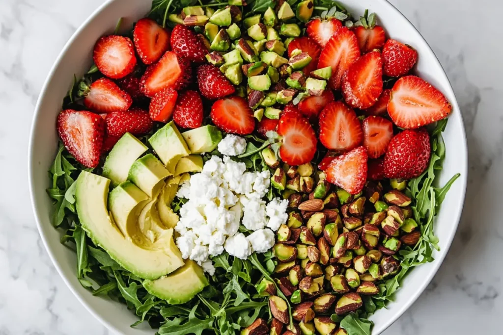 Creamy Goat Cheese & Strawberry Salad