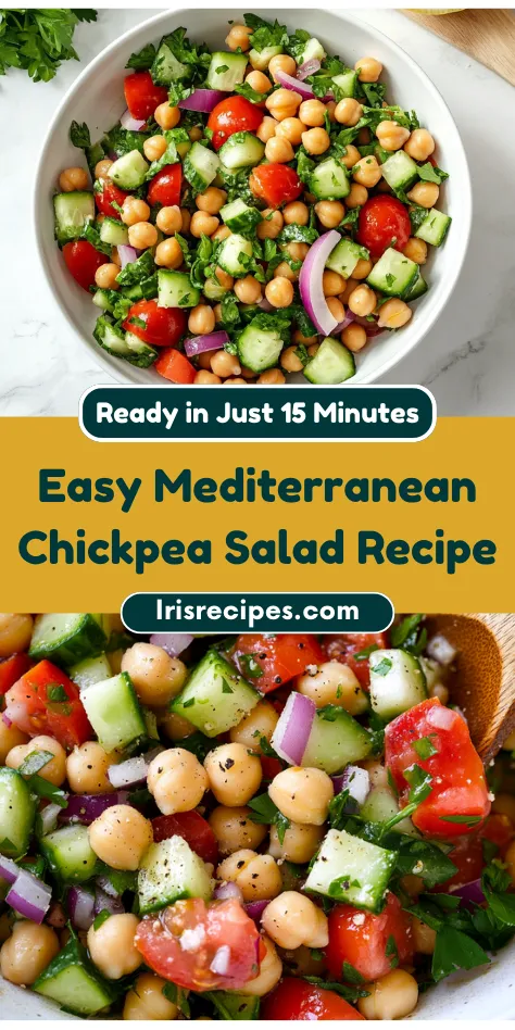 Easy Mediterranean Chickpea Salad Recipe