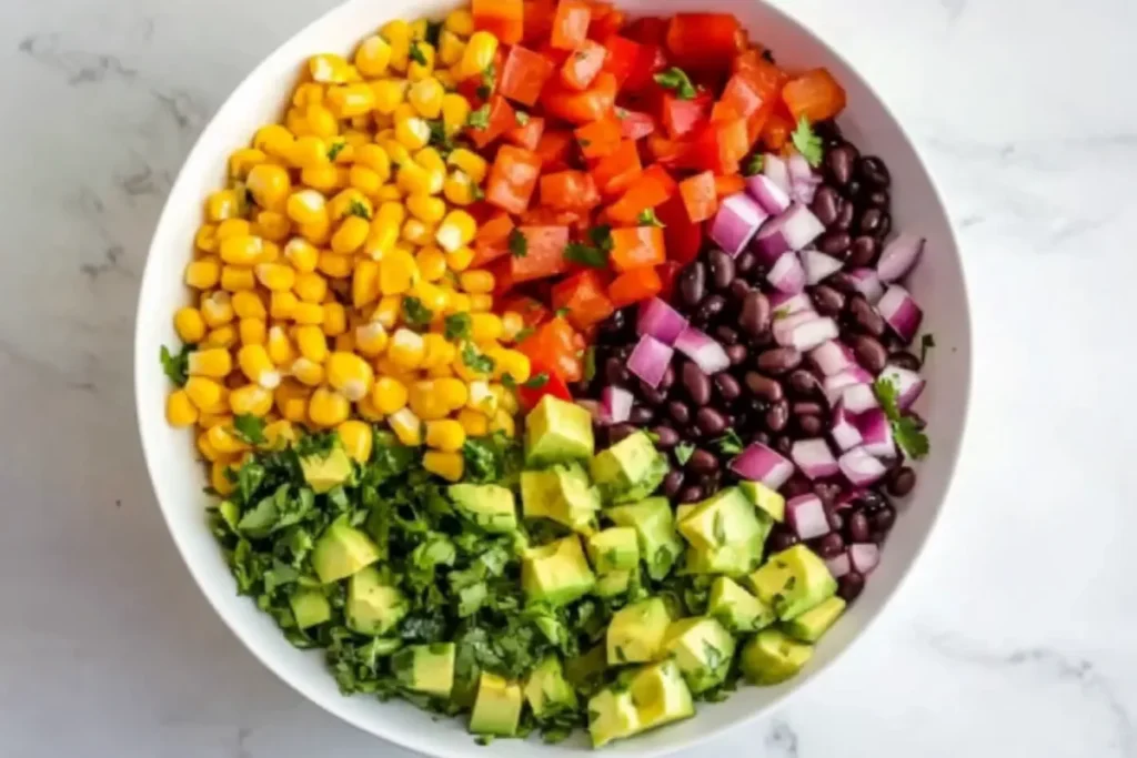 Healthy Cowboy Caviar Recipe with Black Beans & Avocado
