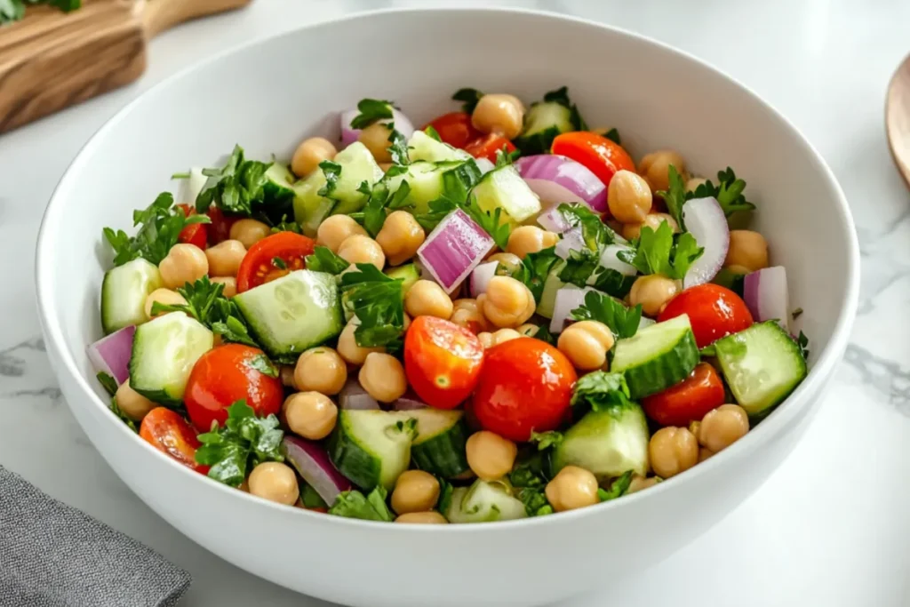 Protein-Packed Mediterranean Chickpea Salad