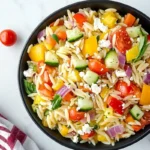 Rainbow Orzo Salad Recipe - Fresh