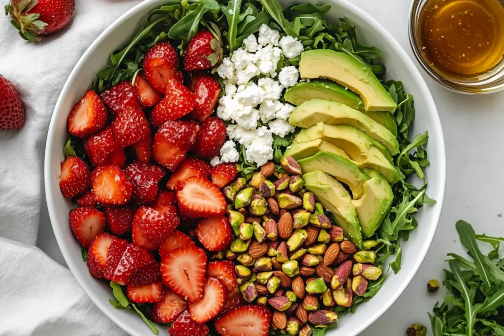 Strawberry Crunch Salad with Candied Nuts