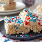 Easy 4th of July Rice Krispie Treats _ Patriotic Dessert