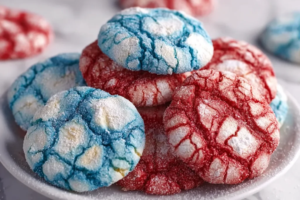 Patriotic Crinkle Cookies Ready in 30 Minutes