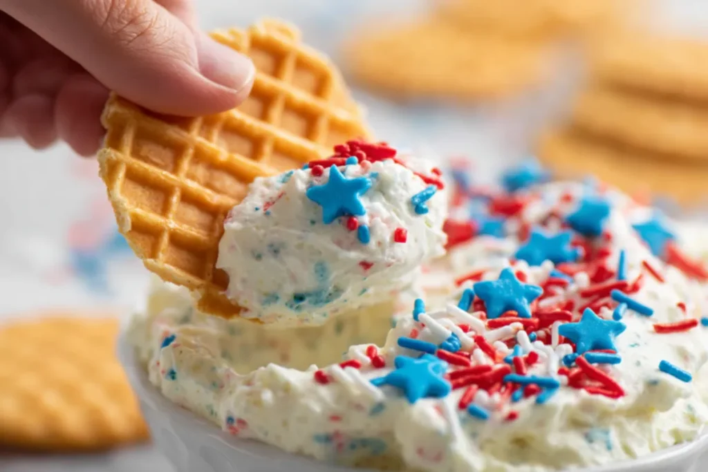 Patriotic Funfetti Dip (Ready in Minutes!)