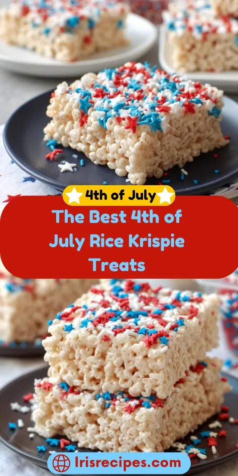 The Best 4th of July Rice Krispie Treats