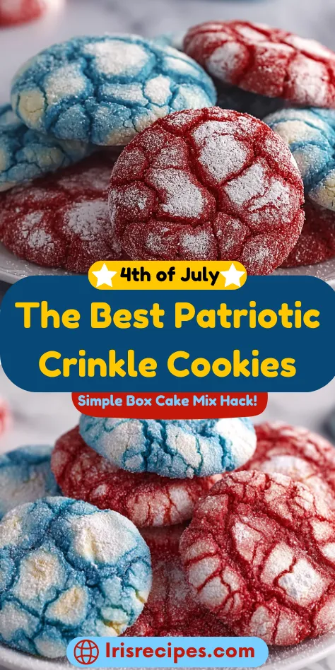 The Best Patriotic Crinkle Cookies Recipe