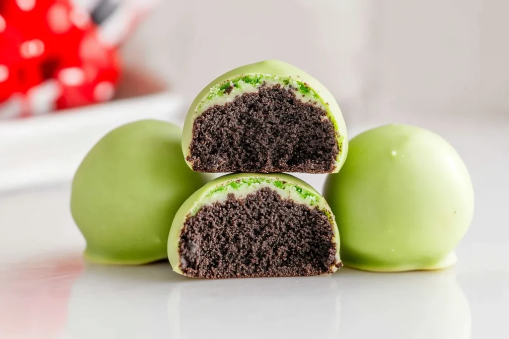 Festive Grinch Oreo Balls