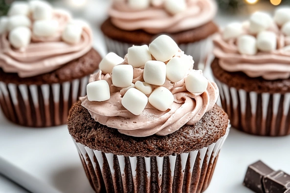 Hot Chocolate Cupcakes