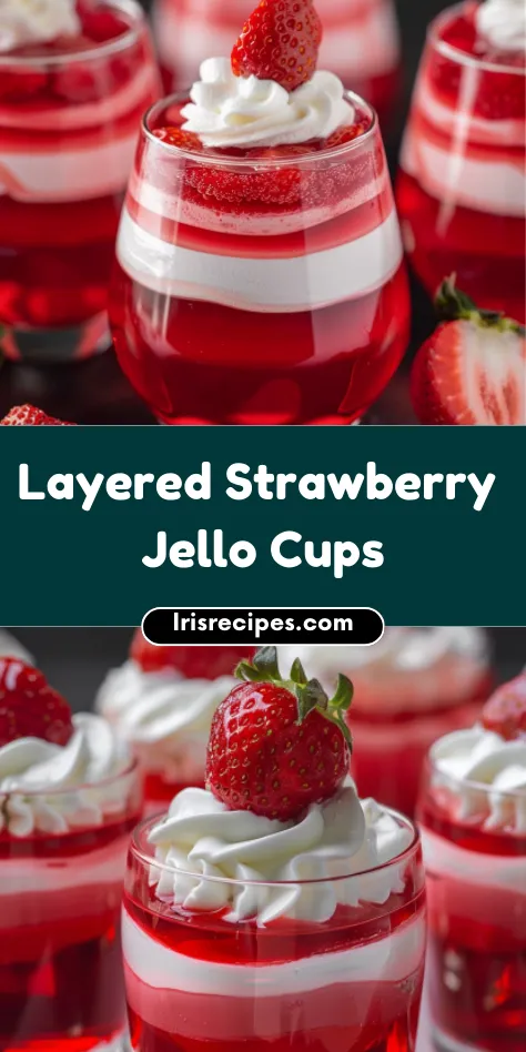 Step-by-Step How to Make Layered Strawberry Jello Cups