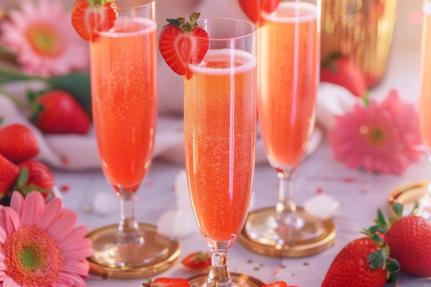 3-Ingredient Strawberry Bellini Recipe