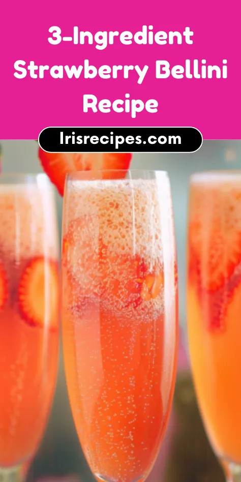 3-Ingredient Strawberry Bellini for Any Occasion