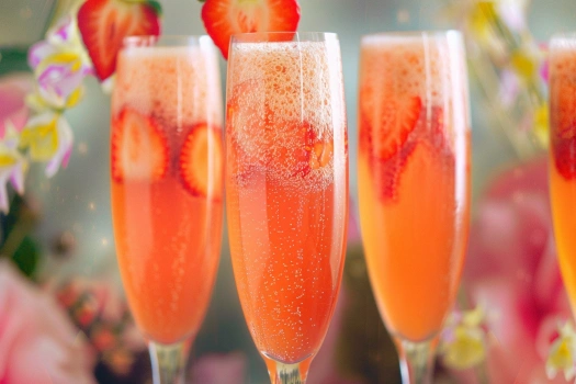 3-Ingredient Strawberry Bellini