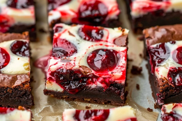 Cherry Cheesecake Brownies recipe