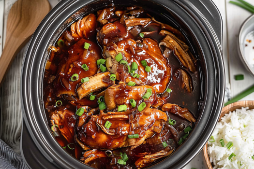 Crock Pot Bourbon Chicken