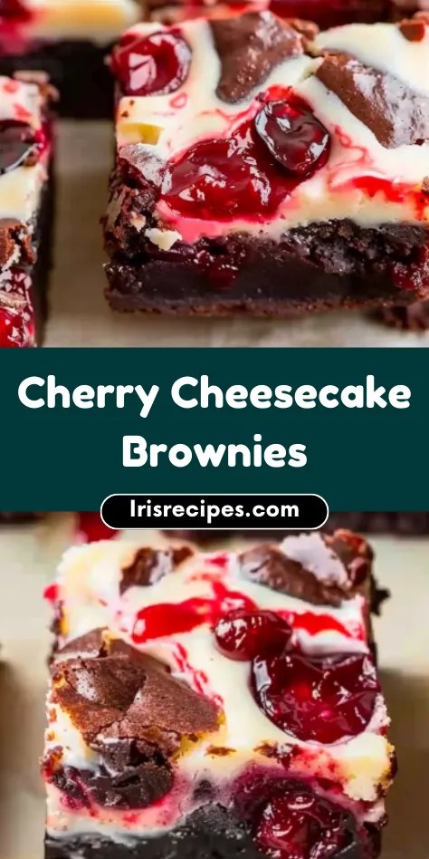 Decadent Cherry Cheesecake Brownies Recipe