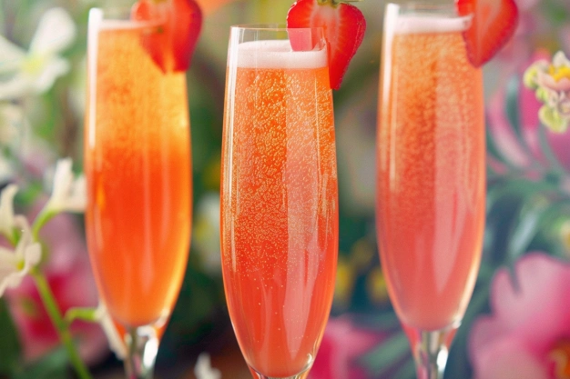 Easy 3-Ingredient Strawberry Bellini Recipes