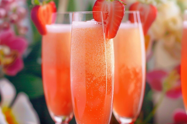 Easy 3-Ingredient Strawberry Bellini