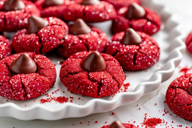 Easy Hershey’s Red Velvet Blossoms Cookies Recipes