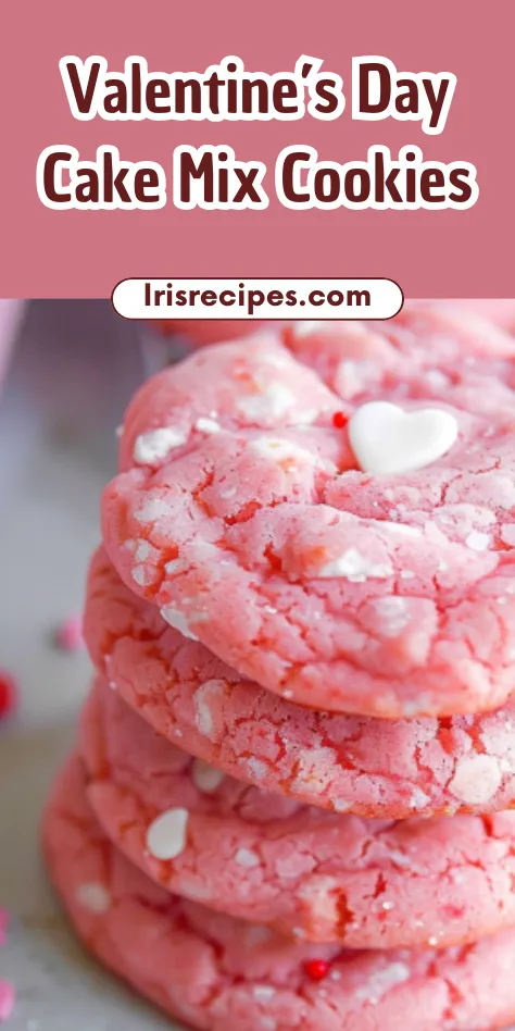 Easy Valentine’s Day Cake Mix Cookies Recipe