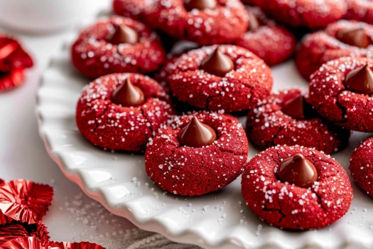 Hershey’s Red Velvet Blossoms Cookies Recipe