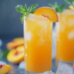 How to Serve Easy Peach Lemonade