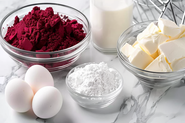 Ingredients for Red Velvet Cheesecake Bites Recipe