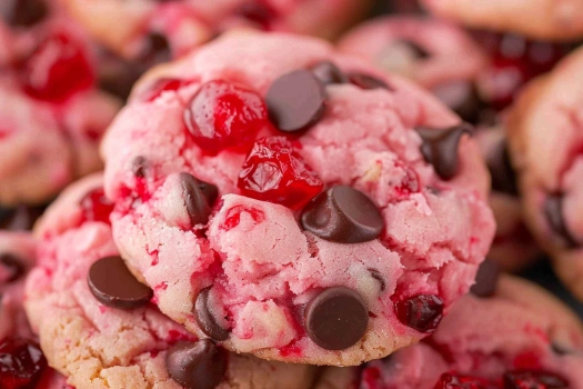 Maraschino Cherry Chocolate Chip Cookies