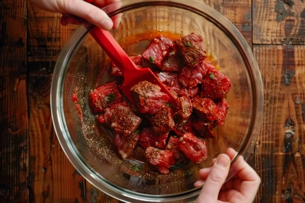 Step-by-Step Instructions Cajun Garlic Butter Steak Bites