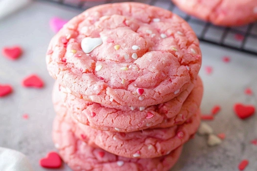 Valentine’s Day Cake Mix Cookies Recipe