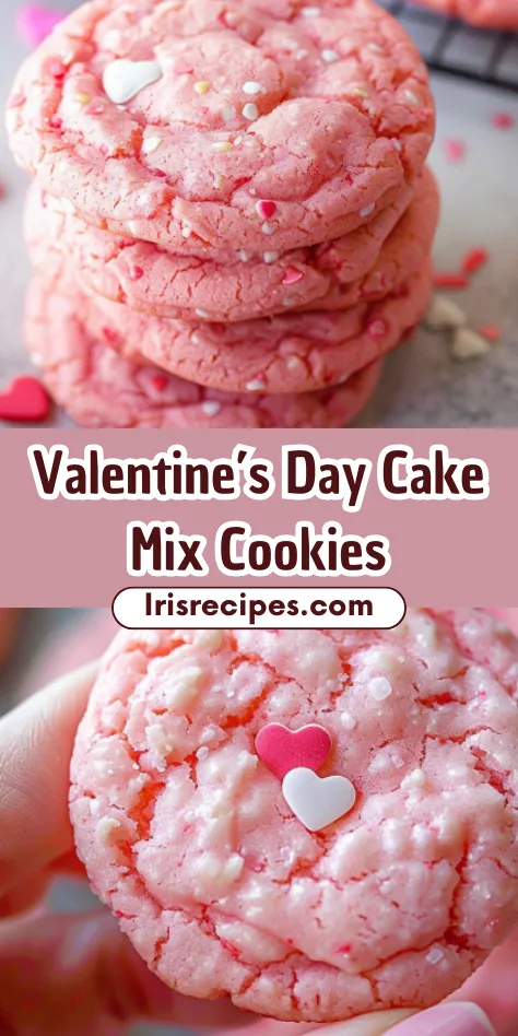 Valentine’s Day Cake Mix Cookies – Quick & Delicious