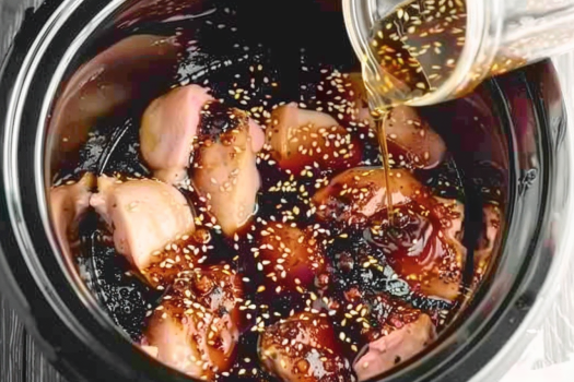 step by step Instructions Crock Pot Bourbon Chicken