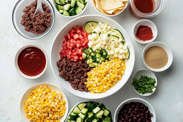 Ingredients For Beef Skillet Enchiladas