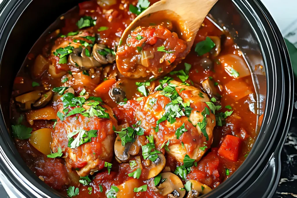 Best Crock Pot Chicken Cacciatore