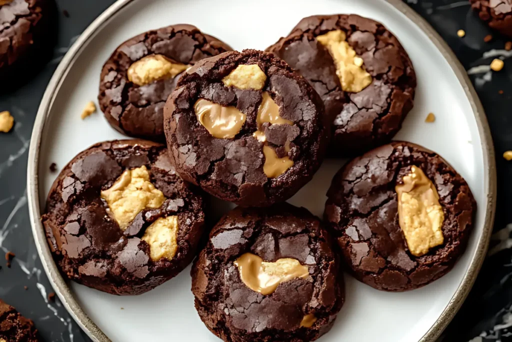 Best Peanut Butter Filled Brownie Cookies