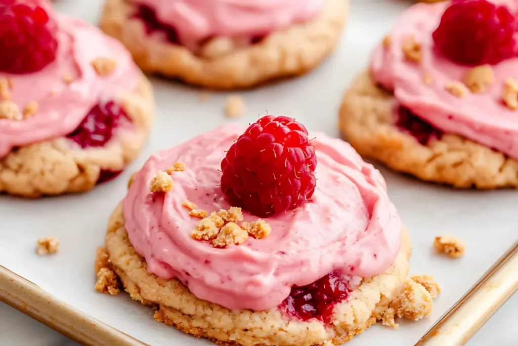 Best Raspberry Cheesecake Cookies recipe