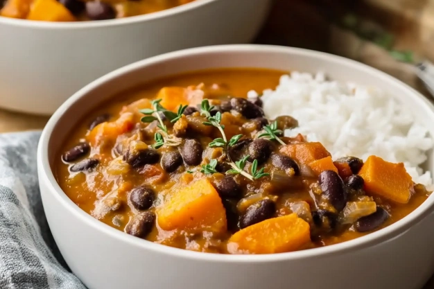 Black Bean and Sweet Potato Stew recipe