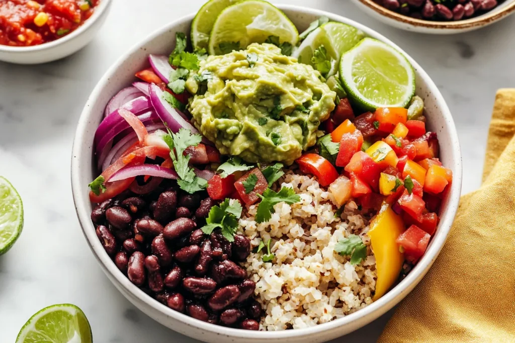 Cauliflower Rice Burrito Bowl Recipe