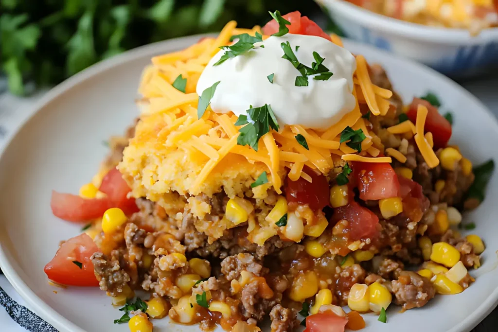 Cowboy Cornbread Casserole