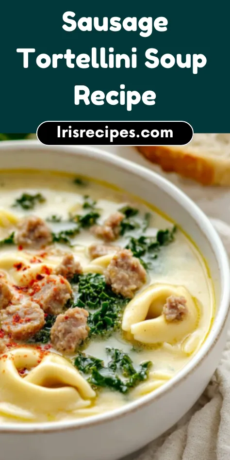 Cozy & Creamy Sausage Tortellini Soup Recipe