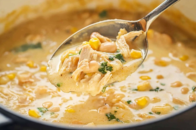 Creamy White Chicken Chili Recipe Recipe