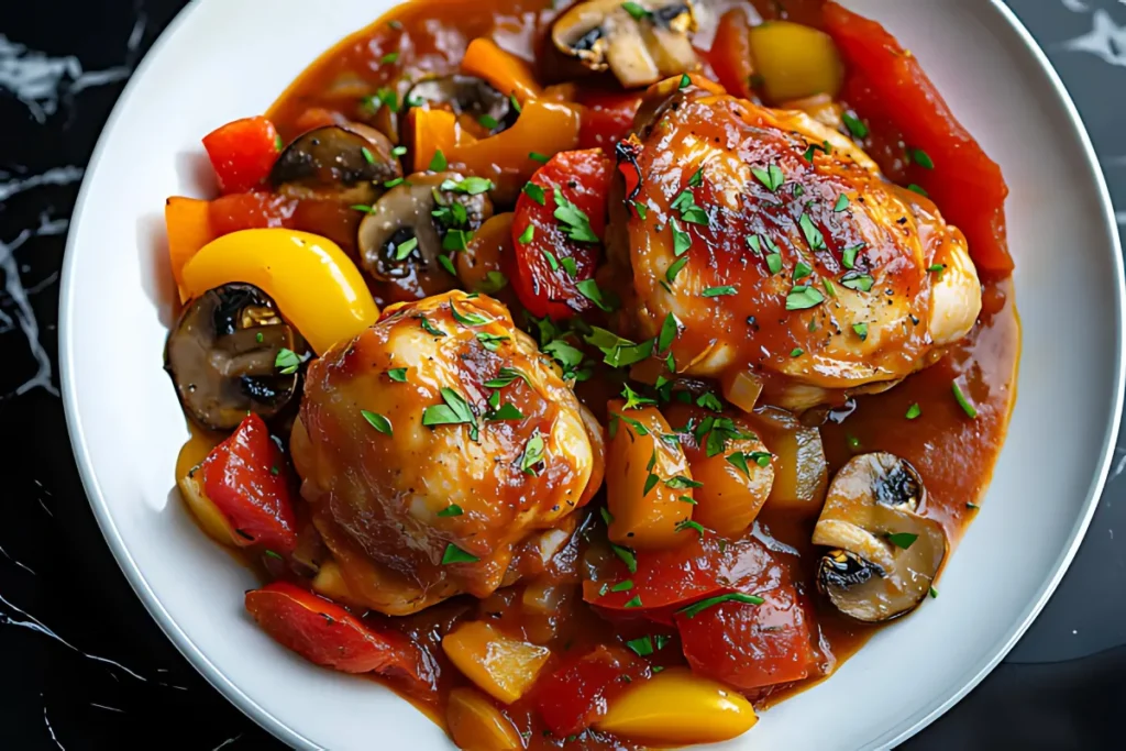 Crock Pot Chicken Cacciatore_