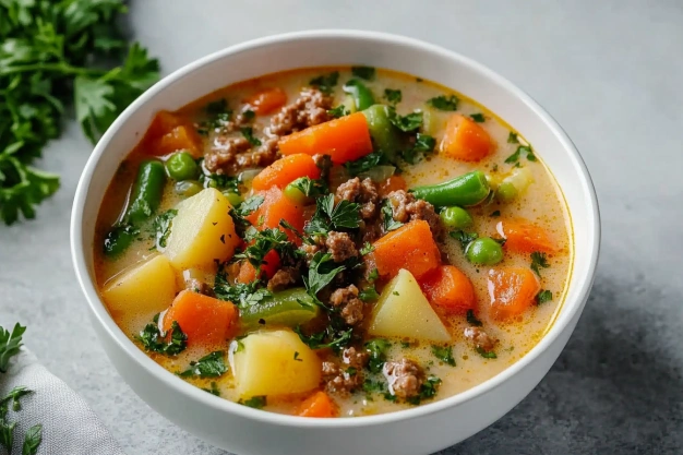 Crockpot Hamburger Soup Recipe