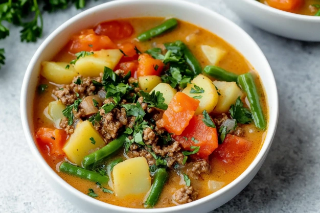 Crockpot Hamburger Soup