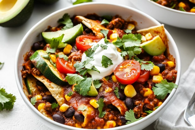 Easy Beef Skillet Enchiladas