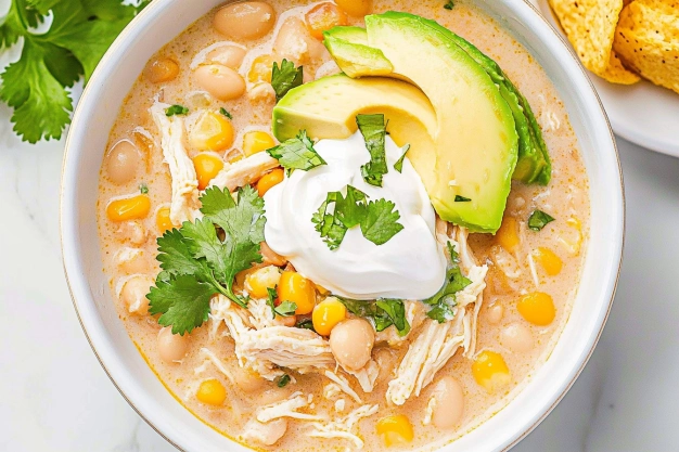 Easy Creamy White Chicken Chili Recipe