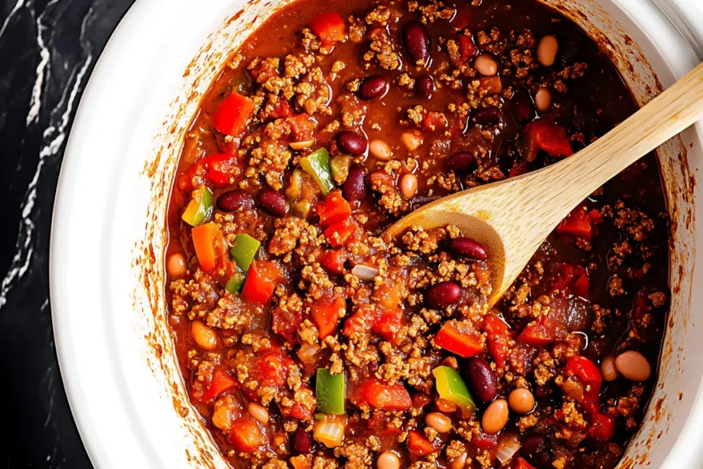 Easy Crockpot Chili Recipe Hearty Step by step