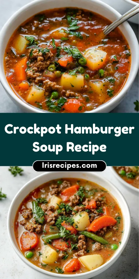 Easy Crockpot Hamburger Soup Recipe Cozy & Delicious